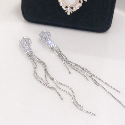 【新作｜3/25(水)〜】ロングタッセルイヤリング【ノンホール（フラットタイプ）】