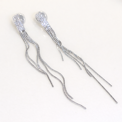 【新作｜3/25(水)〜】ロングタッセルイヤリング【ノンホール（フラットタイプ）】