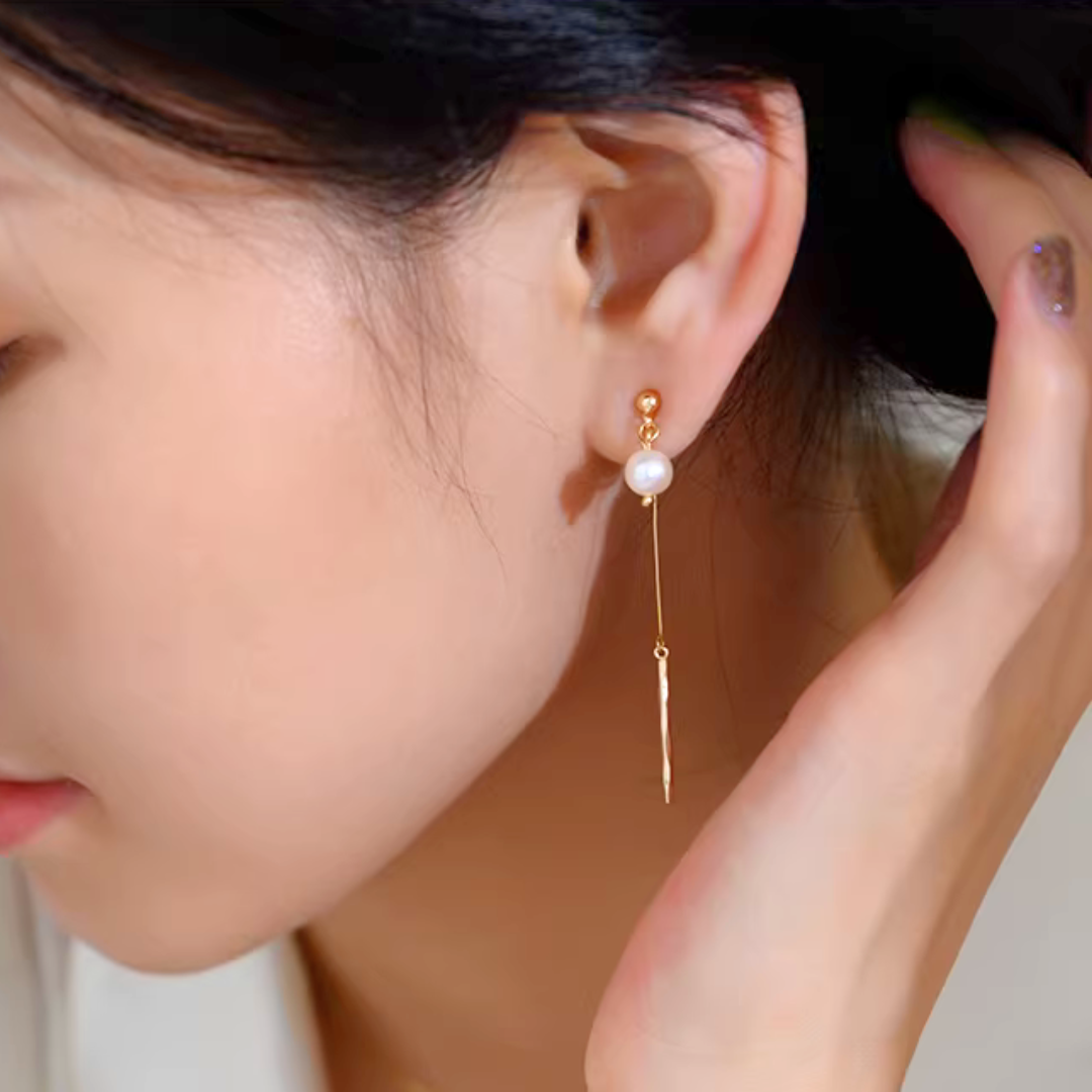 【新作｜1/19(月)〜】天然淡水パール × ロングチェーン【ノンホール（フラットタイプ）】