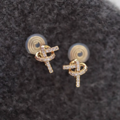 【新作｜12/3(月)〜】ハートノットイヤリング【ノンホール(フラットタイプ)】