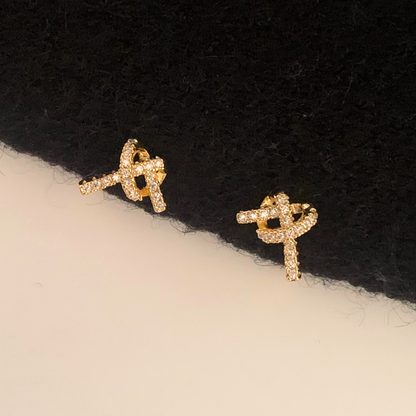 【新作｜12/3(月)〜】ハートノットイヤリング【ノンホール(フラットタイプ)】