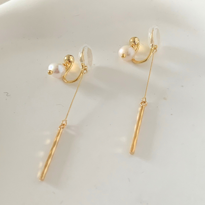 【新作｜1/19(月)〜】天然淡水パール × ロングチェーン【ノンホール（フラットタイプ）】