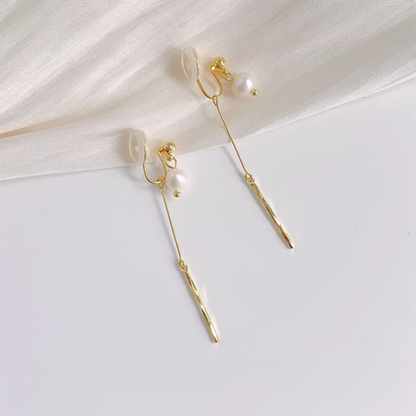 【新作｜1/19(月)〜】天然淡水パール × ロングチェーン【ノンホール（フラットタイプ）】