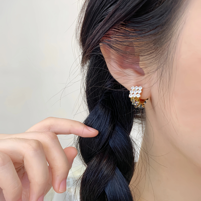 【予約販売｜10/30(木)〜発送】スターダスト フープイヤリング【ノンホール(フラットタイプ)】