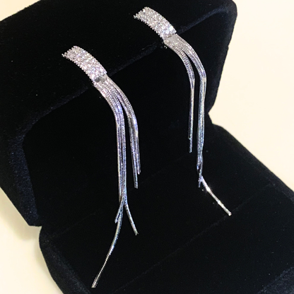 【新作｜3/25(水)〜】ロングタッセルイヤリング【ノンホール（フラットタイプ）】