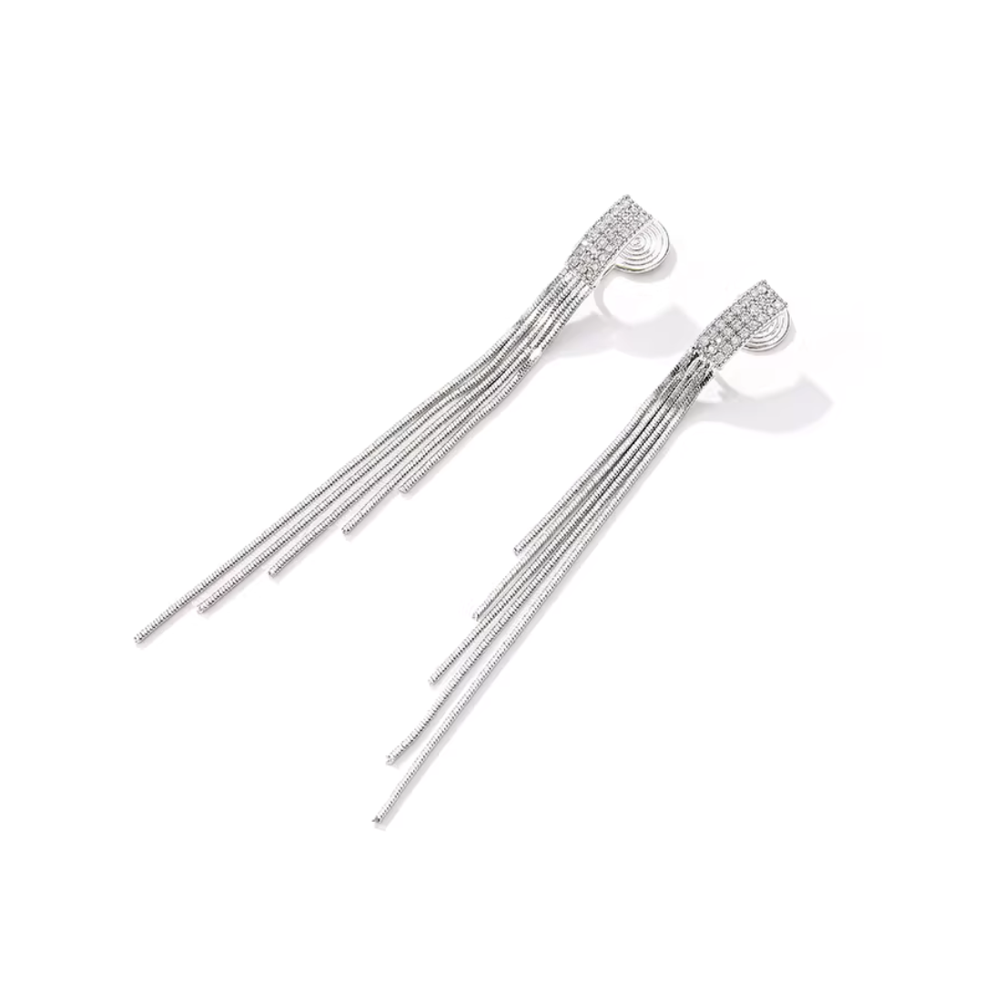 【新作｜3/25(水)〜】ロングタッセルイヤリング【ノンホール（フラットタイプ）】