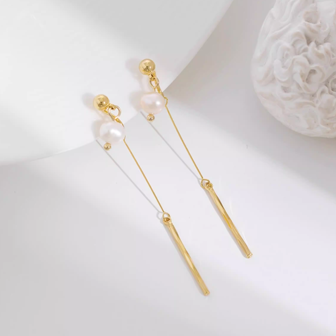 【新作｜1/19(月)〜】天然淡水パール × ロングチェーン【ノンホール（フラットタイプ）】